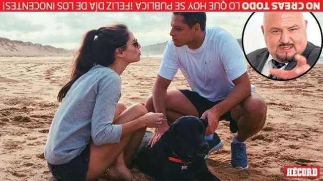 Lucia Villalón y Chicharito, en un momento romántico