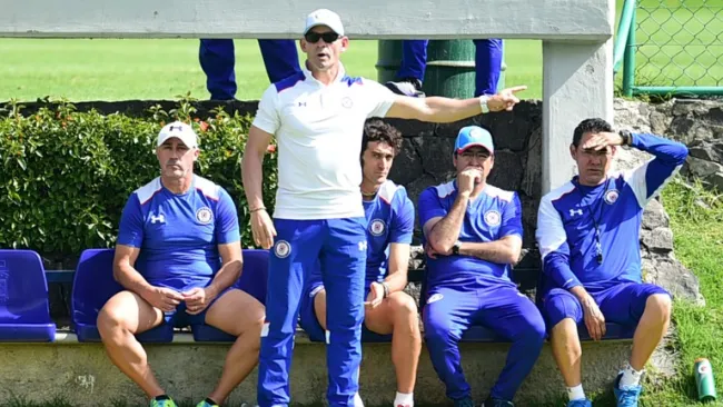 Paco Jémez en un entrenamiento