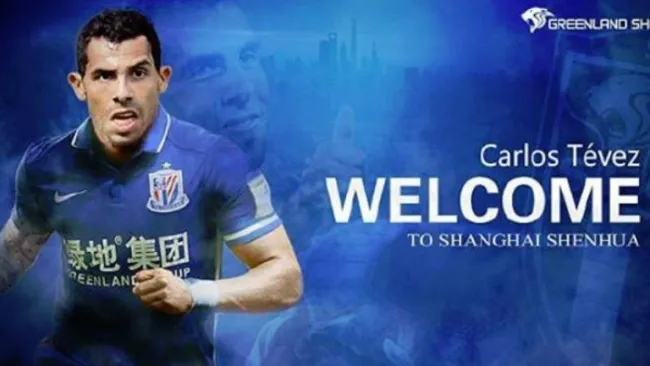 Anuncio del fichaje de Tévez