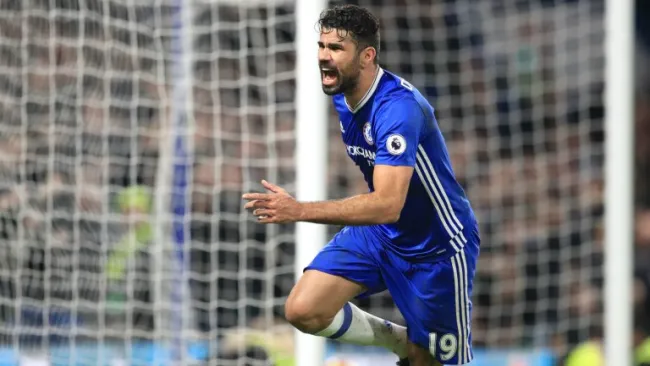 Diego Costa celebra su gol frente al Stoke City