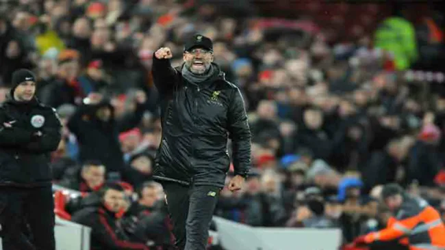 Klopp en un partido con el Liverpool 