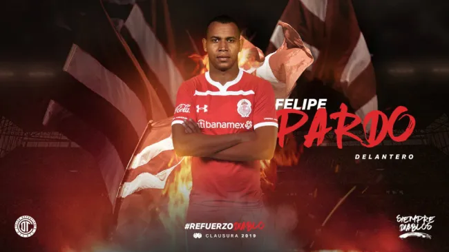 Toluca presenta a su nuevo refuerzo Felipe Pardo