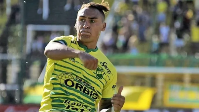 Fabián Bordagaray durante un partido de Defensa y Justicia