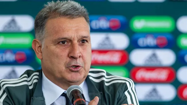 Tata Martino en su presentación como DT de la Selección Mexicana 