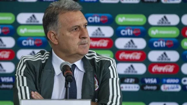 Gerardo Martino durante su presentación como DT del Tri