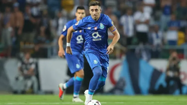 Herrera en un partido con el Porto
