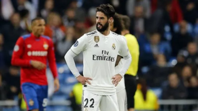 Isco durante un partido de Champions