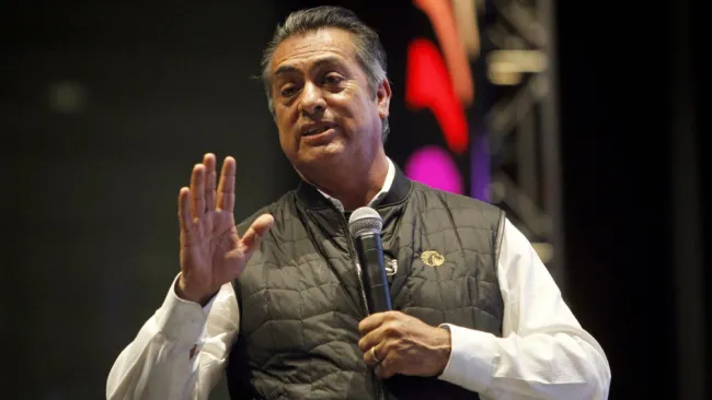 Jaime Rodríguez Calderón, 'El Bronco', durante una conferencia