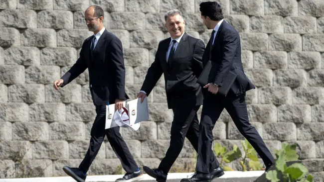 Cantú, Martino y Yon de Luisa arriban a presentación oficial del DT argentino