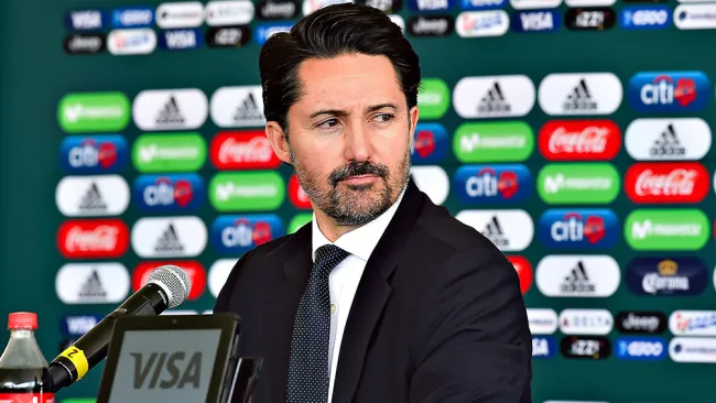 De Luisa, durante una conferencia de prensa