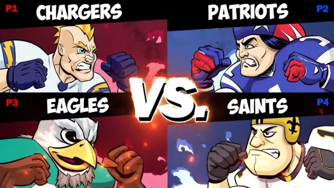 Los equipos de la NFL tuvieron su versión de Smash Bros.