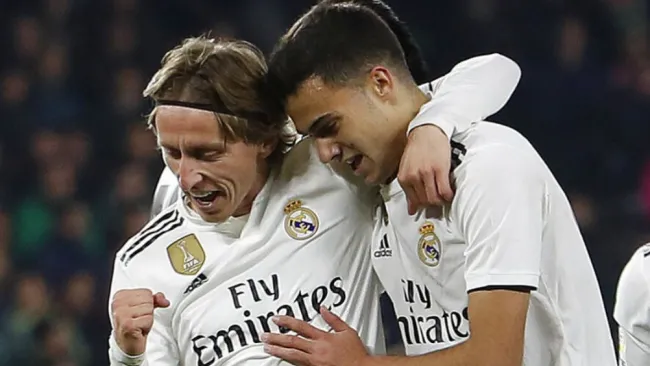 Modric celebra gol en La Liga