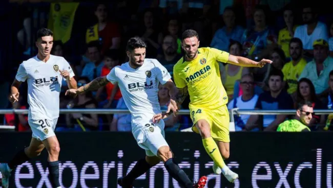 Layún, durante un partido del Villarreal