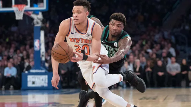 Marcus Smart en un partido de Nueva York