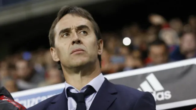 Lopetegui, durante un partido del Real Madrid