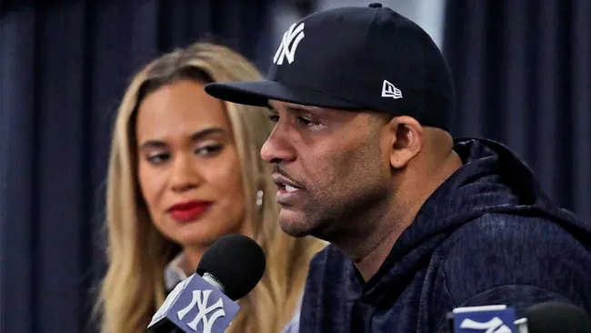 Sabathia anunciando su retiro como jugador 