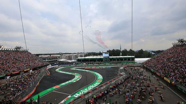 El Autódromo Hermanos Rodríguez en el GP de México