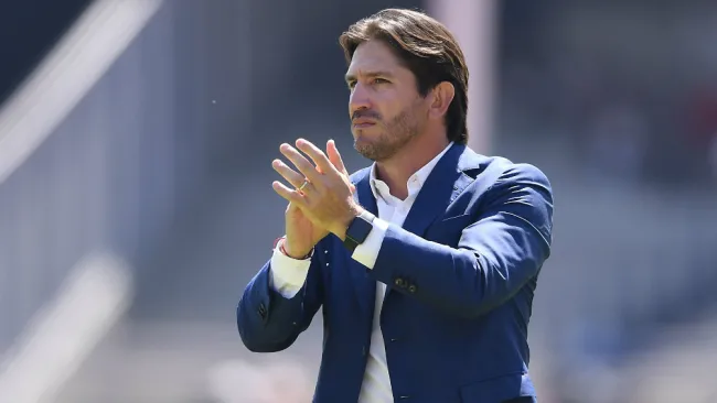 Bruno Marioni durante un encuentro ante América