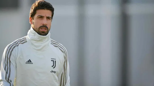 Khedira durante un entrenamiento con la Juventus 