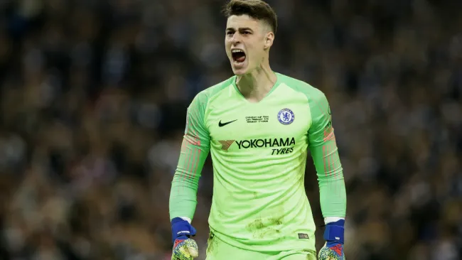 Kepa negándose a ser sustituido por Caballero 