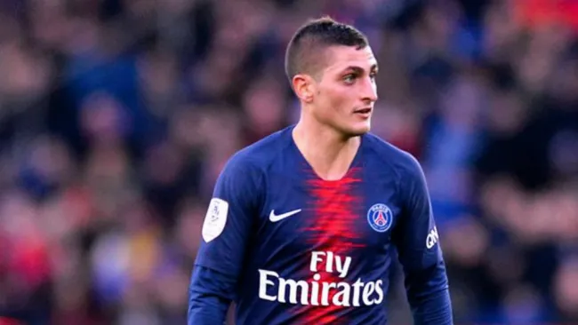 Verratti durante un juego con el PSG