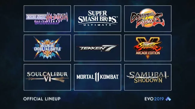Estos son los nueve títulos principales de EVO 2019