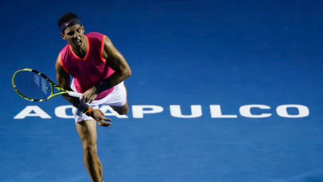 Rafael Nadal durante su partido ante Zverev