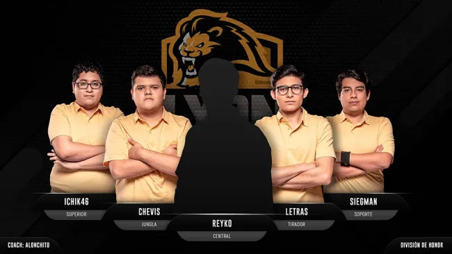 Ésta era la escuadra de Lyon Gaming en la División de Honor