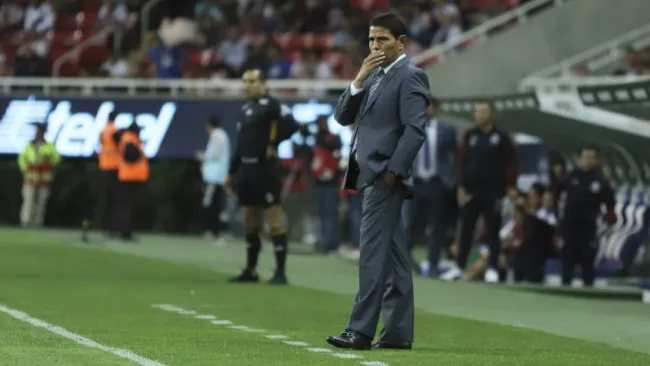 Sosa durante partido de Copa MX 