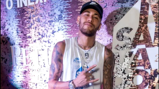 Neymar durante el carnaval de Salvador 