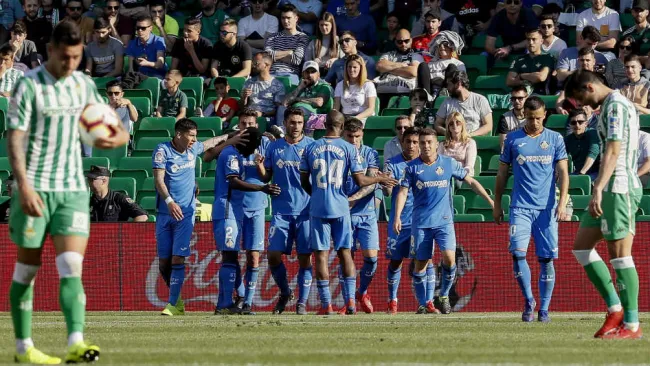 Getafe celebra anotación frente al Betis 