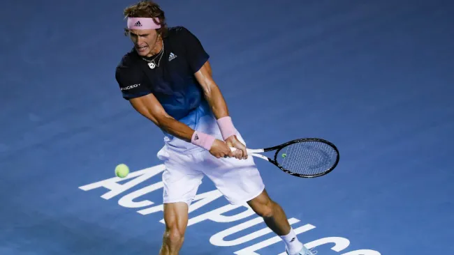 Alexander Zverev durante el Abierto Mexicano de Tenis 