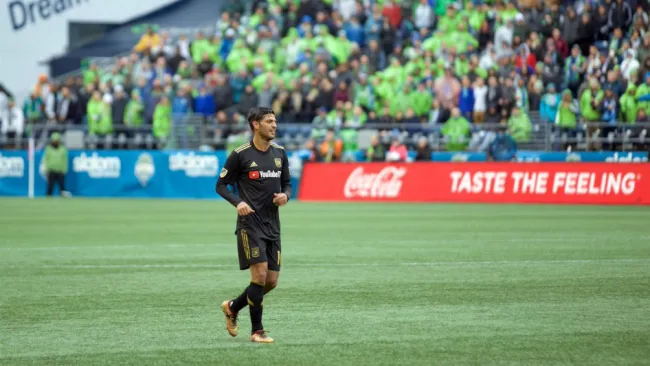Carlos Vela durante un entrenamiento con el LAFC