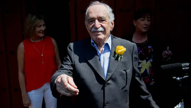 Gabriel García Márquez en su casa en México
