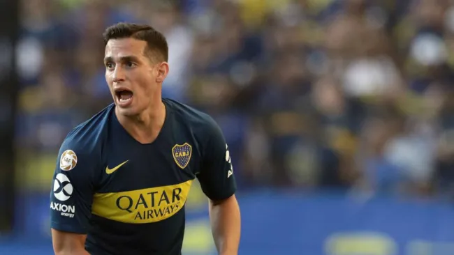 Marcone durante un partido de Boca Juniors 
