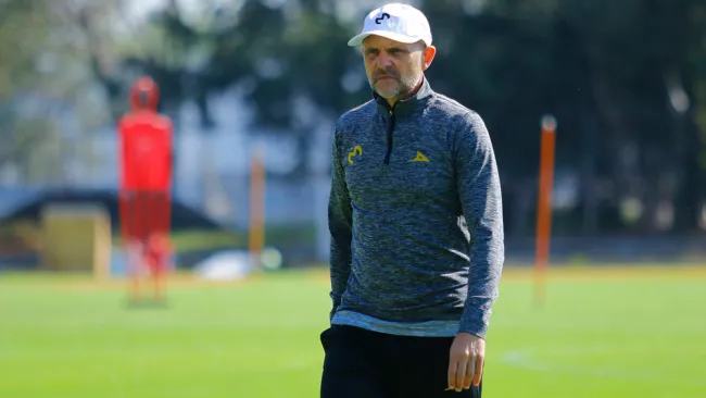 Torrente, durante un entrenamiento con Monarcas 