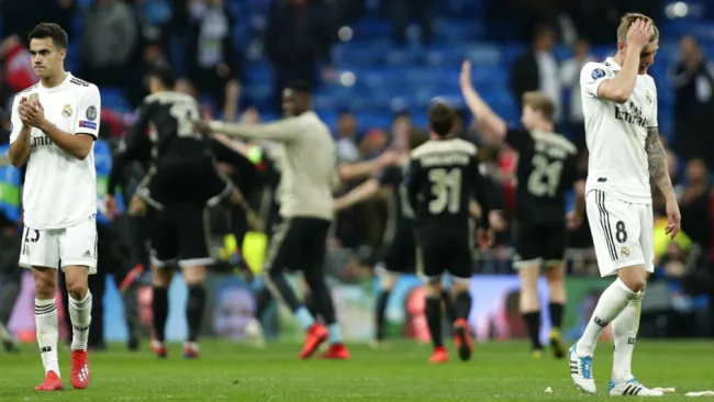Real Madrid se lamenta tras perder contra el Ajax 