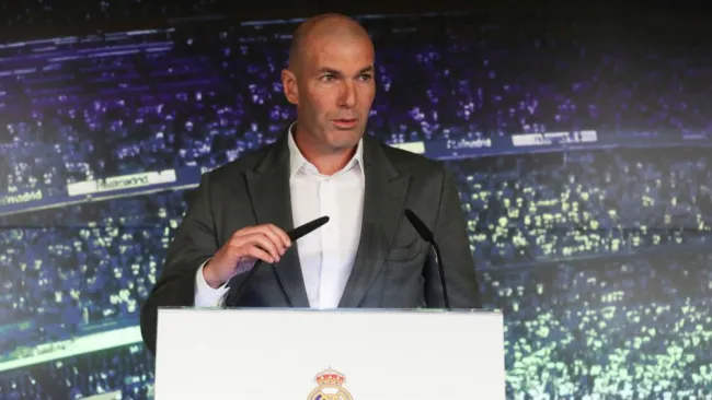 Zinedine Zidane habla en su presentación como DT del Real Madrid