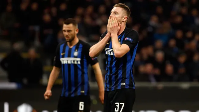 Lamentos del Inter tras el silbatazo final