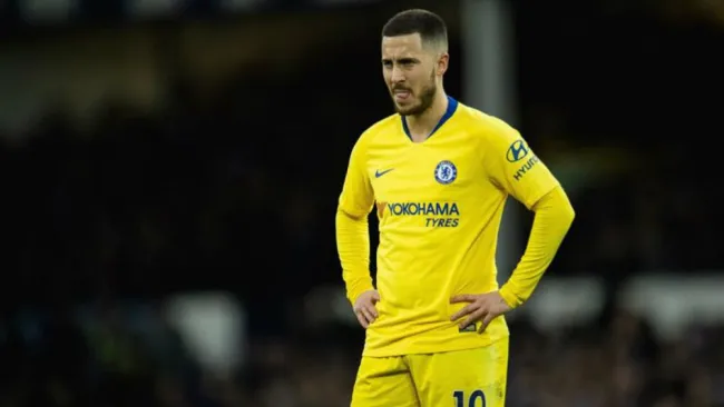 Eden Hazard en un partido de Premier League