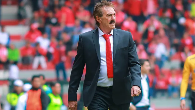 La Volpe, durante un duelo con Toluca