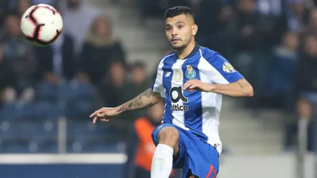 Tecatito, en un partido del Porto
