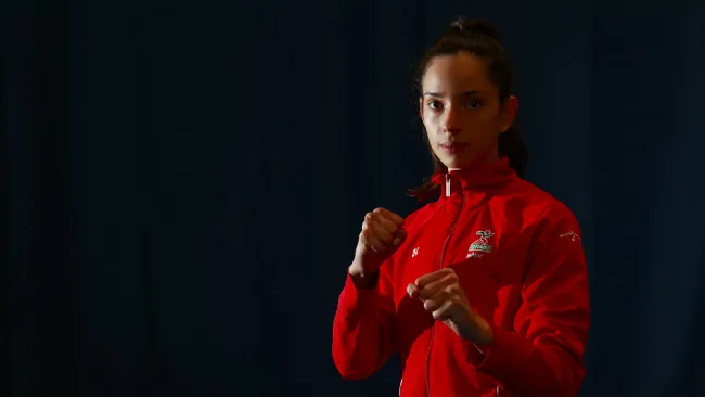 Victoria Heredia posando para la lente de RÉCORD 