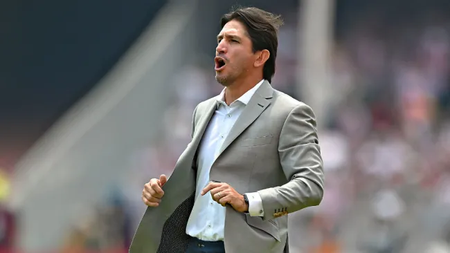 Marioni durante encuentro frente a Chivas