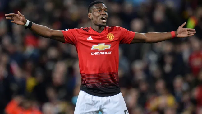 Pogba, durante un duelo en la Champions League 