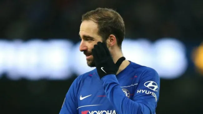 Higuaín, en un partido del Chelsea