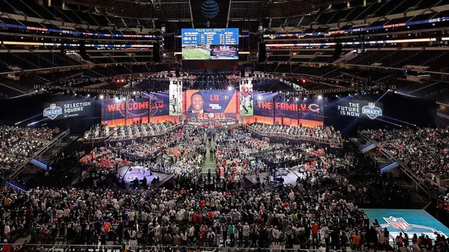 El escenario del Draft de la NFL