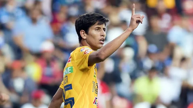 Jürgen Damm en un partido con los Tigres