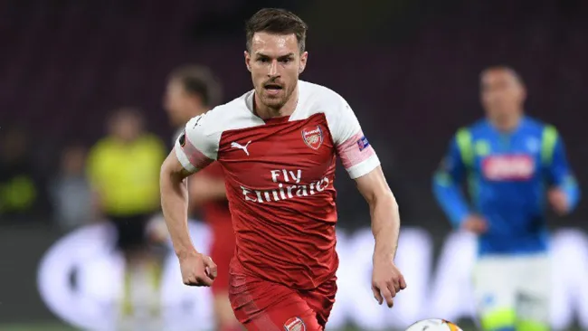 Aaron Ramsey en un partido del Arsenal