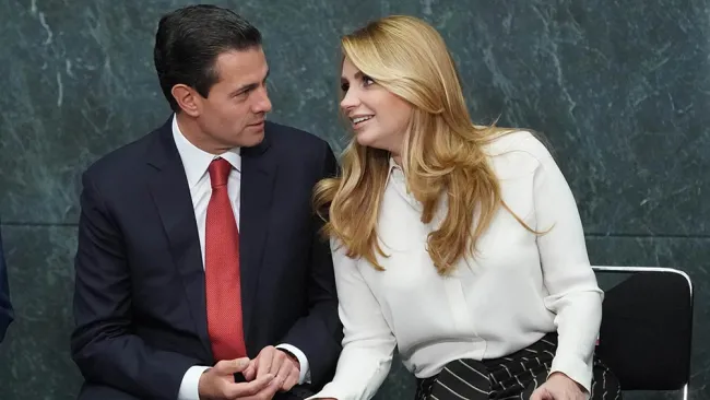 Peña Nieto y Rivera durante un evento